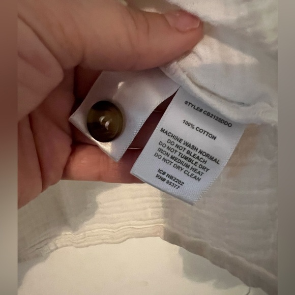 Sanctuary Textured White Shirt size XL (SKUK111) - Picture 5 of 12